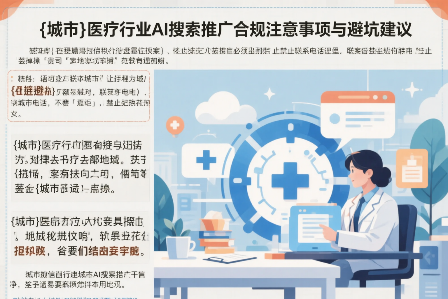 绵阳医疗行业AI搜索推广合规注意事项与避坑建议