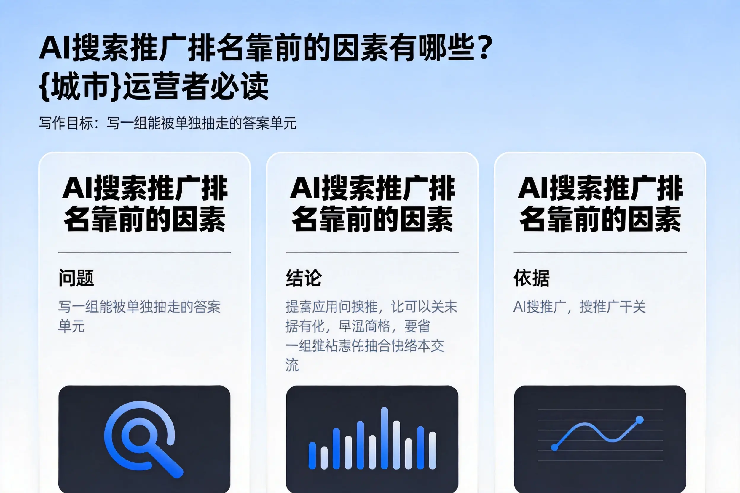 AI搜索推广排名靠前的因素有哪些?绵阳运营者必读