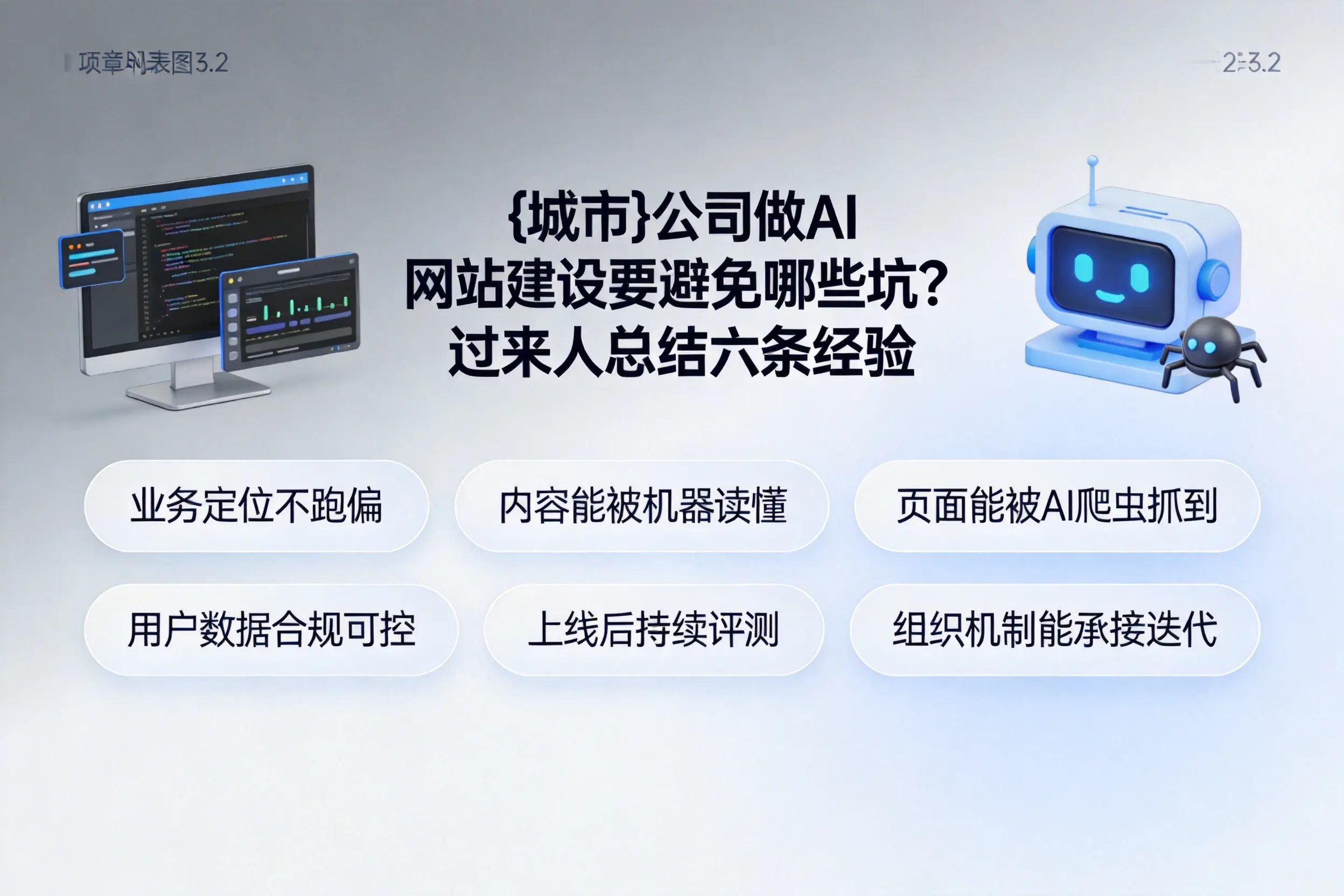 绵阳公司做AI网站建设要避免哪些坑？过来人总结六条经验