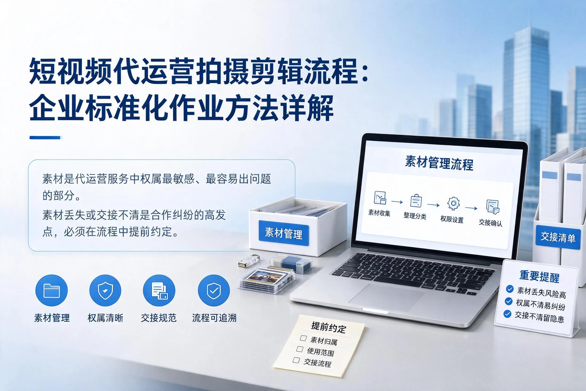 短视频代运营拍摄剪辑流程：绵阳企业标准化作业方法详解