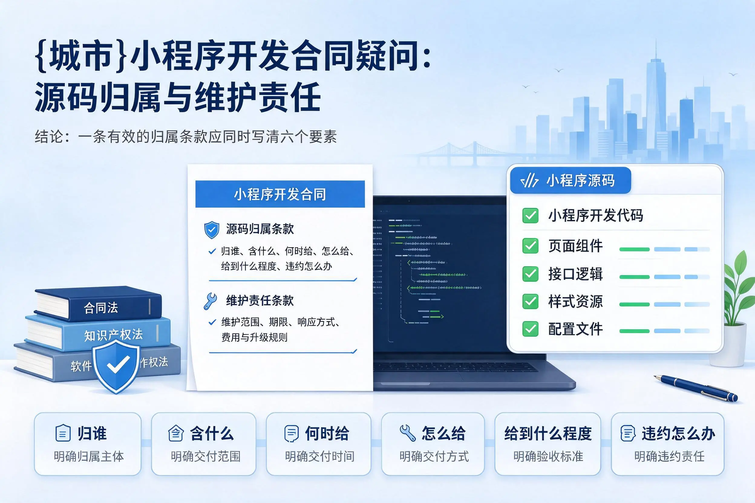 绵阳小程序开发合同疑问：源码归属与维护责任
