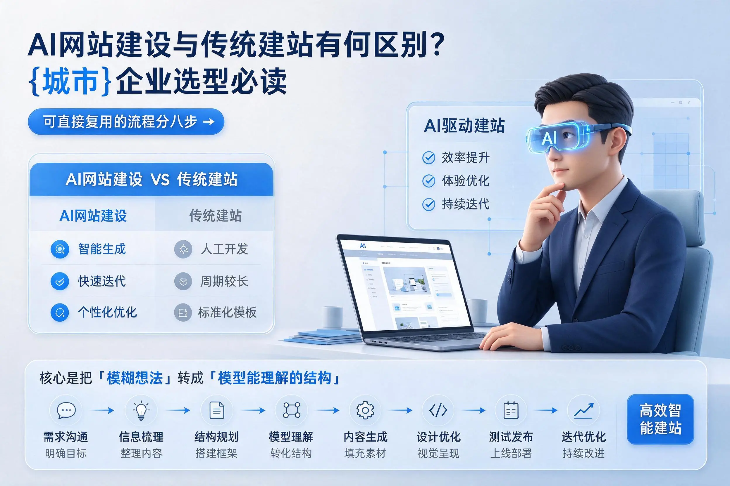 AI网站建设与传统建站有何区别？绵阳企业选型必读