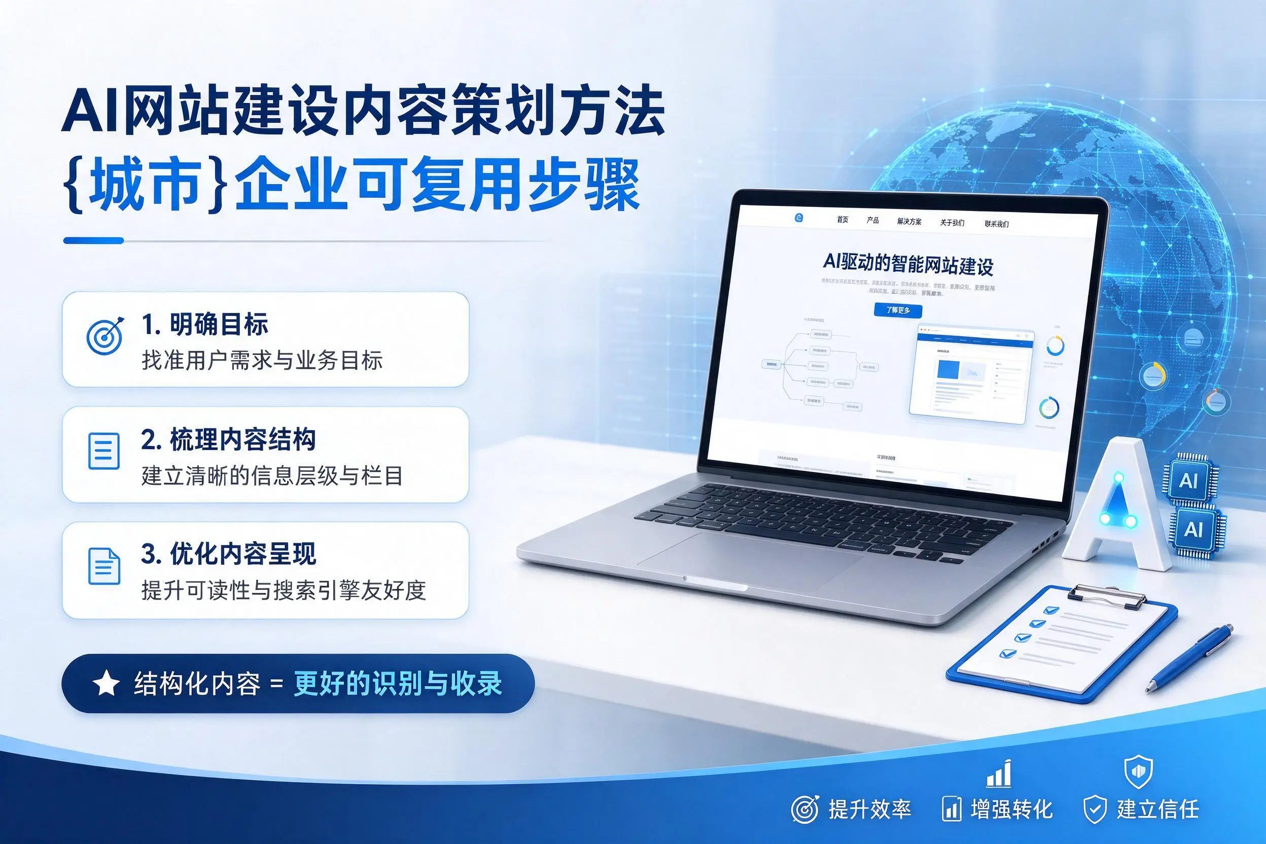 AI网站建设内容策划方法，绵阳企业可复用步骤