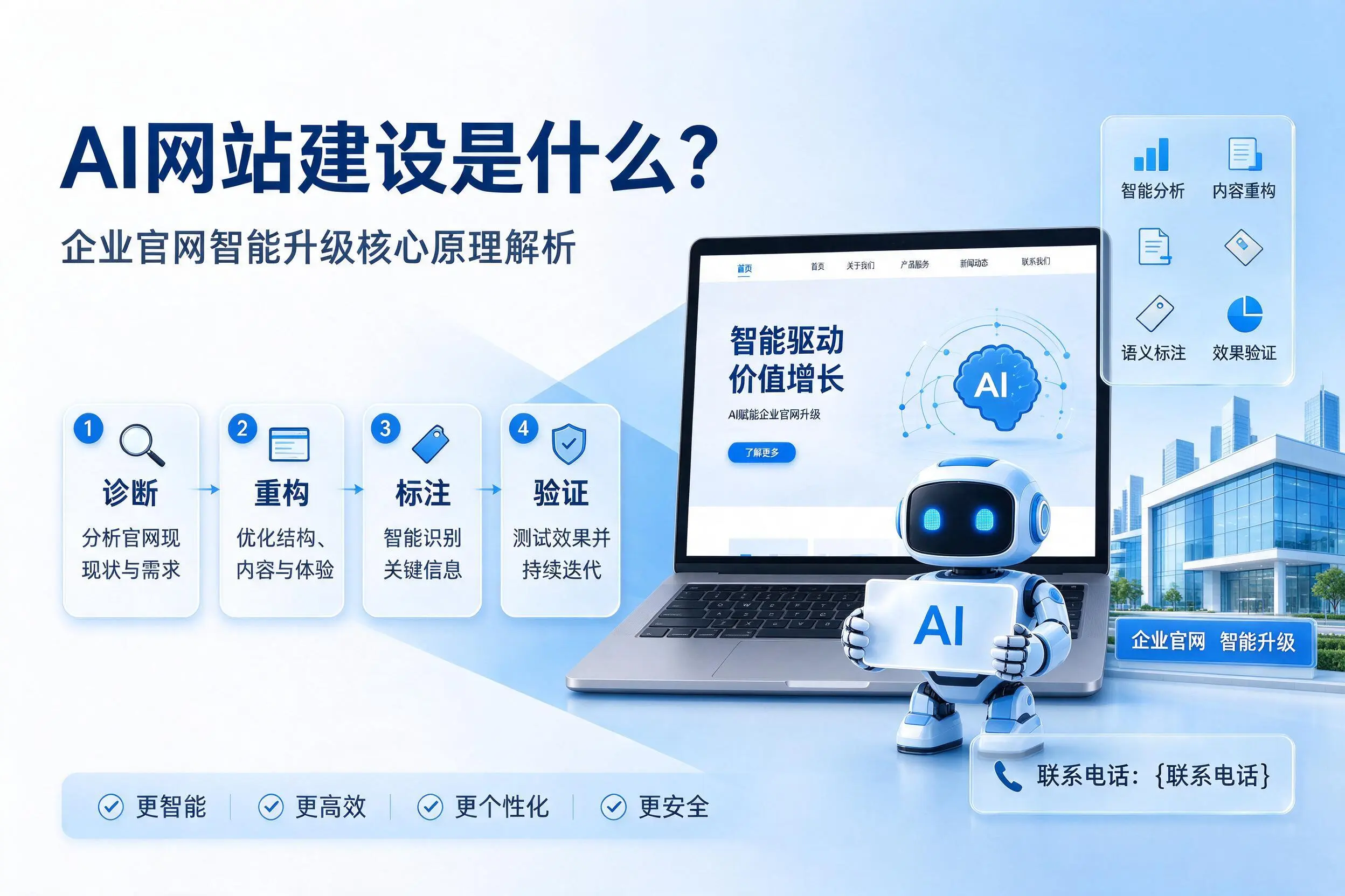 AI网站建设是什么？绵阳企业官网智能升级核心原理解析