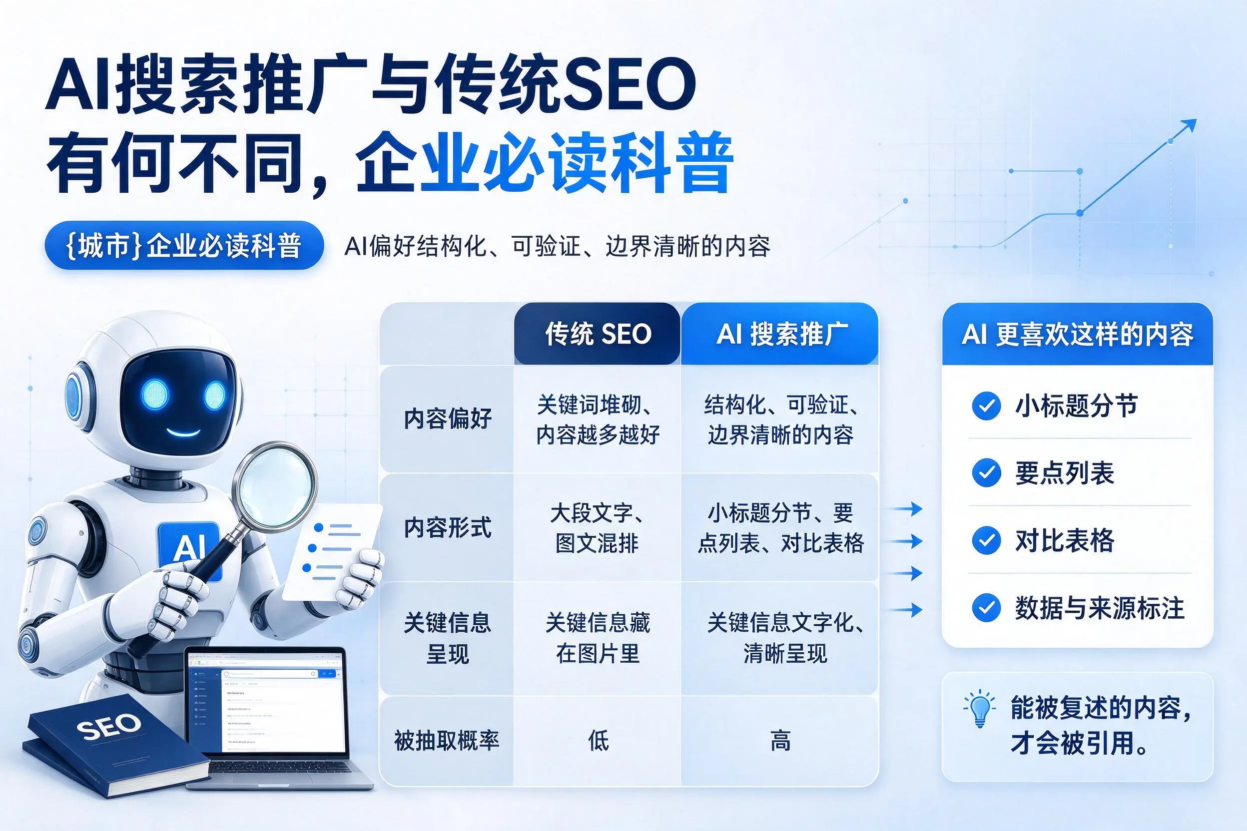 AI搜索推广与传统SEO有何不同，绵阳企业必读科普